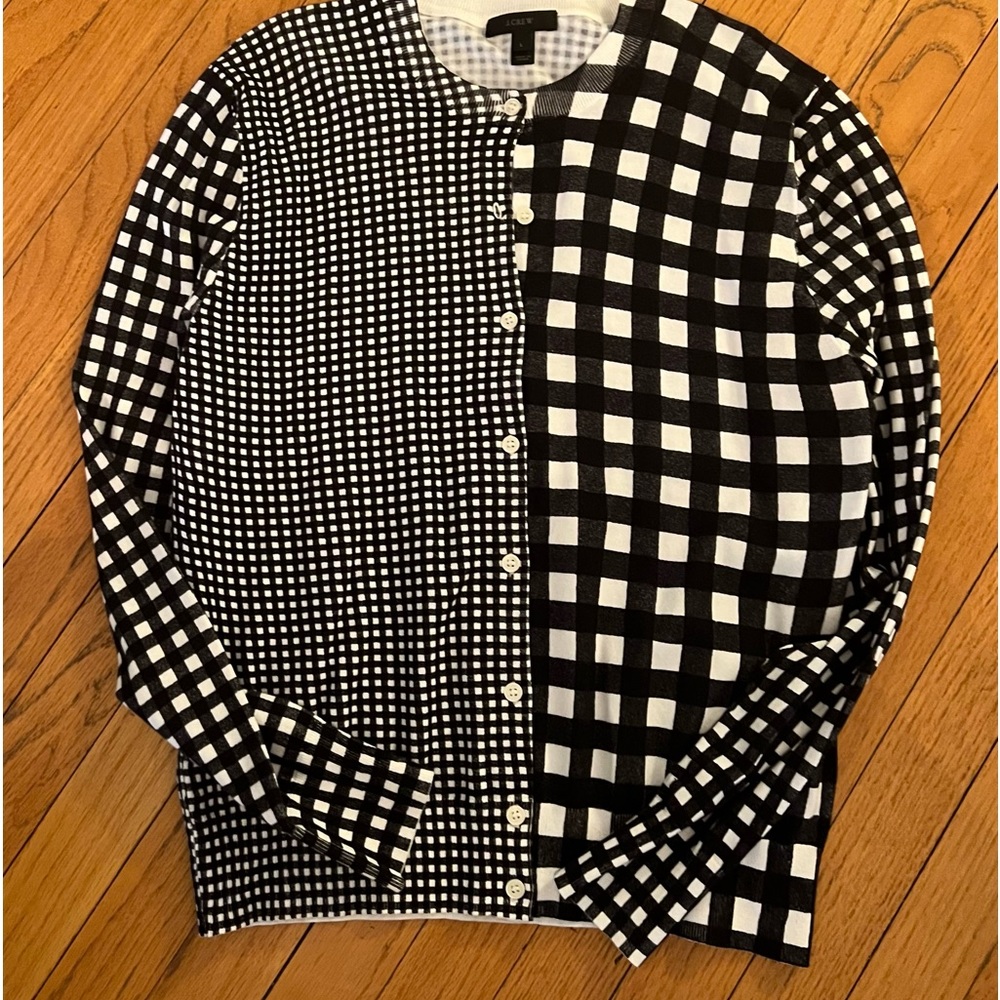 J crew cardigan sweater cotton large